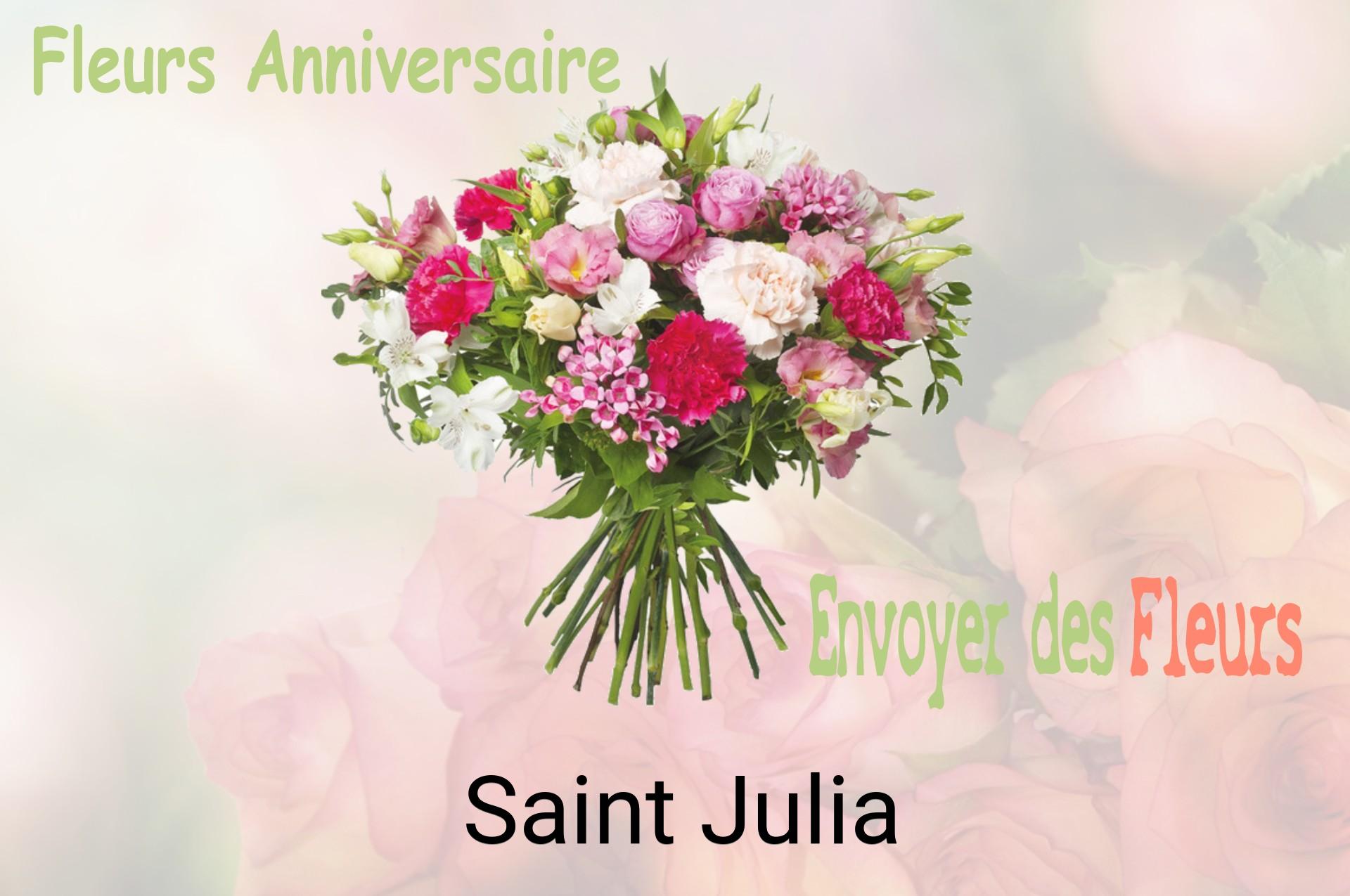 Bouquet de fleurs d’anniversaire livré à Saint-Julia