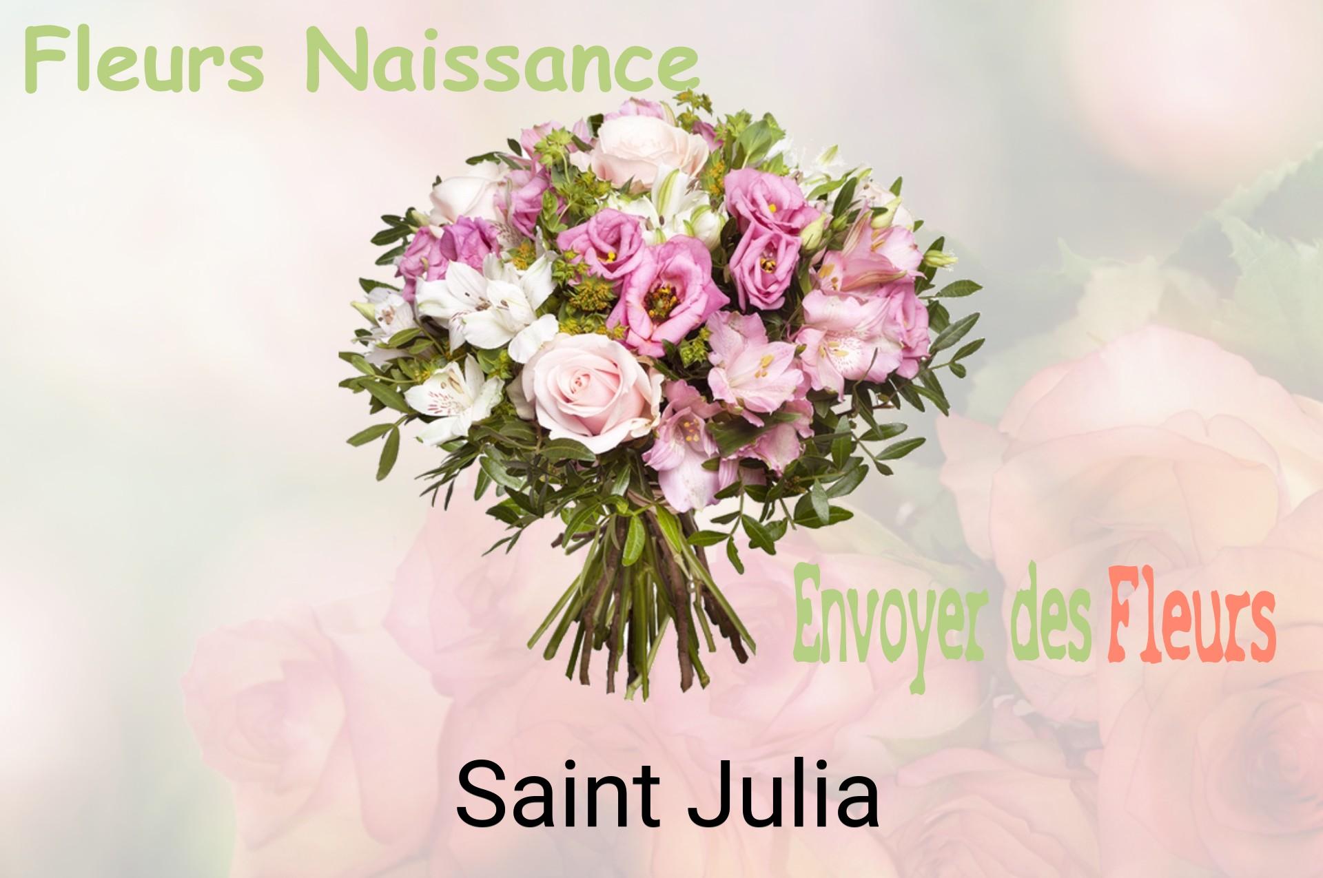 Bouquet de fleurs de naissance livré à Saint-Julia